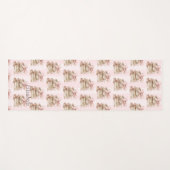 New Chapter Pink Bow Stripes Yogamatte (Vorderseite (Horizontal))