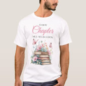 New Chapter Storybook Book Baby Shower Daddy T-Shirt (Vorderseite)