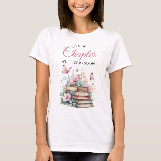 New Chapter Storybook Book Baby Shower Mommy T-Shirt (Vorderseite)