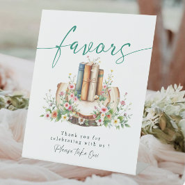 New Chapter Storybook Favors Bridal Shower Sign Sockelschild