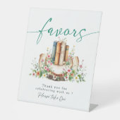 New Chapter Storybook Favors Bridal Shower Sign Sockelschild (Vorderseite)