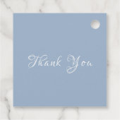 New Chapter Winter Floral Snowball Baby Shower  Geschenkanhänger (Rückseite)