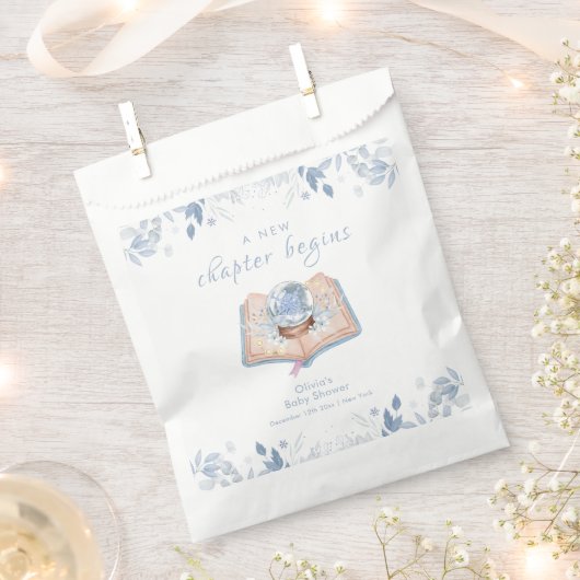 New Chapter Winter Floral Snowball Baby Shower Geschenktütchen (Ausgeschnitten)
