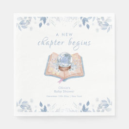 New Chapter Winter Floral Snowball Baby Shower  Serviette