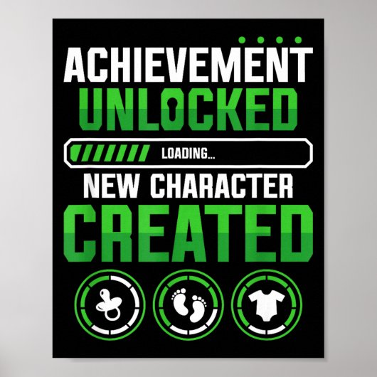 New Character D Gamer Pregnancy Announcement  Poster (Vorne)