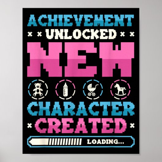 New Character D Gamer Pregnancy Announcement  Poster (Vorne)