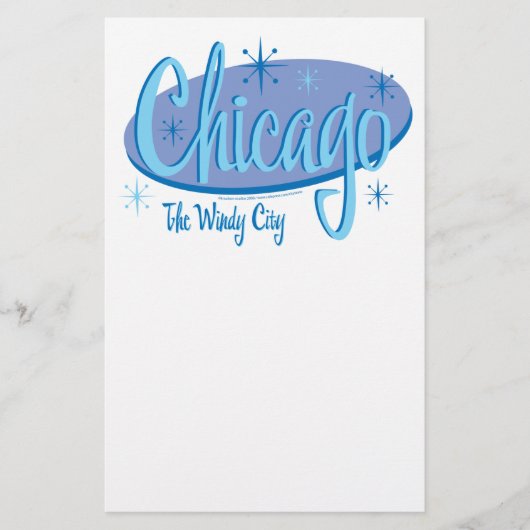 NEW-Chicago-Retro Briefpapier (Vorderseite)
