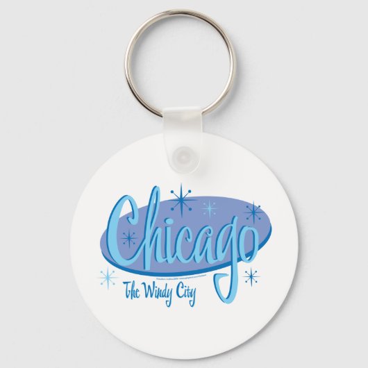 NEW-Chicago-Retro Schlüsselanhänger (Vorderseite)