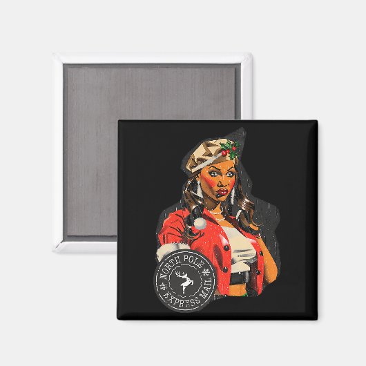 New Christmas North Le Express Mail Design Made Wi Magnet (Vorderseite/Rückseite)