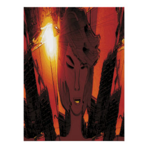 New City, 2013-Mixed Media Vibrant Art Poster