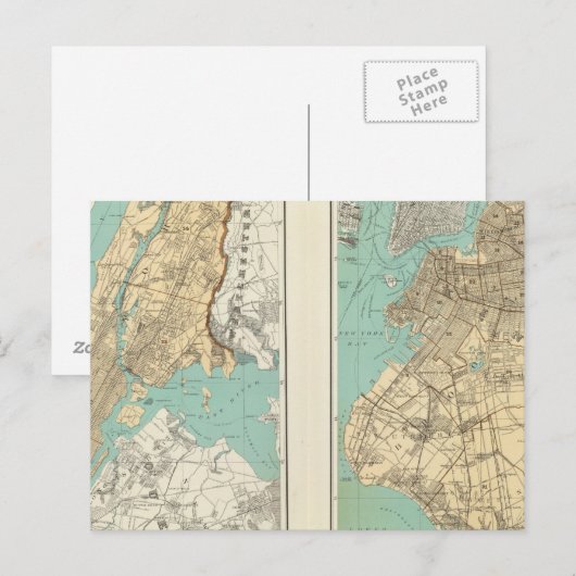 New City, Brooklyn Postkarte (Vorne/Hinten)