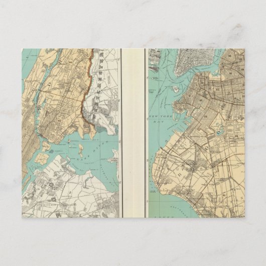 New City, Brooklyn Postkarte (Vorderseite)