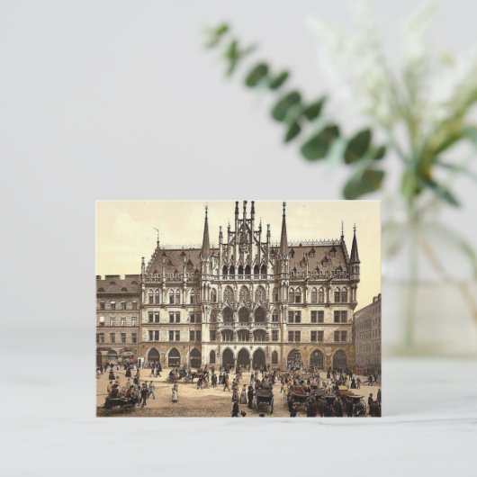 New City Hall, München, Bayern, Deutschland, klass Postkarte (Stehend Vorderseite)