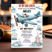 New Cloud 9 Fly Niedlich Sky Joy Flugzeug 1. Gebur Einladung