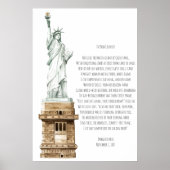 New Colossus Liberty Gedicht Poster (Vorne)