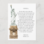 New Colossus Liberty Statue Postkarte (Vorderseite)