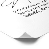 New creature, Scripture verse Christian wall art  Poster (Ecke)
