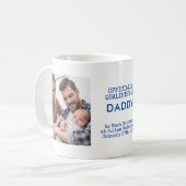 New Dad 2 Custom Baby Fotos und Geburtsstunde Kaffeetasse (Vorderseite Links)