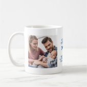 New Dad 2 Custom Baby Fotos und Geburtsstunde Kaffeetasse (Links)