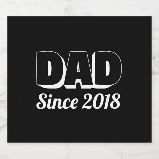 New Dad Bierflaschenetikett (Einzelnes Label)