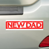 New Dad Briefmarke Autoaufkleber (Auf Auto)