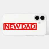 New Dad Briefmarke Case-Mate iPhone Hülle (Rückseite (Horizontal))