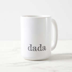 New Dad DADA Moderne Typografie Vatertag Freude Kaffeetasse