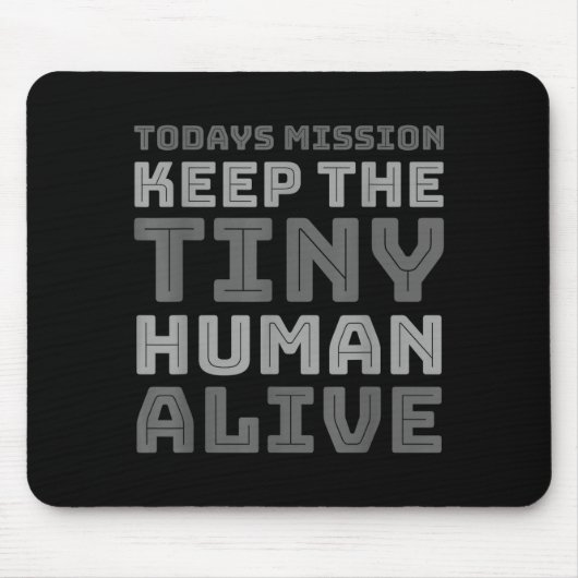 New Dad Designs Funny Father Keep The Tiny Human A Mousepad (Vorne)