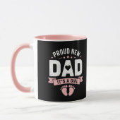 New Dad Es ist ein Mädchen Tasse (Links)
