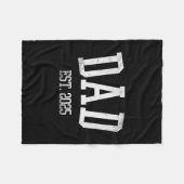 New Dad Est. 2025 Expect Baby Father 2025 Cket Fat Fleecedecke (Vorderseite (Horizontal))