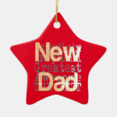 New Dad Extraordinaire Keramik Ornament (Vorne)
