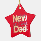 New Dad Extraordinaire Keramik Ornament (Links)