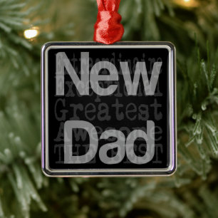 New Dad Extraordinaire Metal Ornament Aus Metall