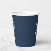 New Dad Father's Day Simple Blue Paper Cups Pappbecher (Links)