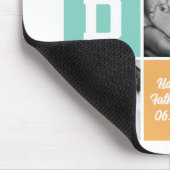 New Dad First Vatertag Familie Foto Grid Mousepad (Ecke)