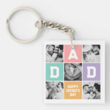 New Dad First Vatertag Familie Foto Grid