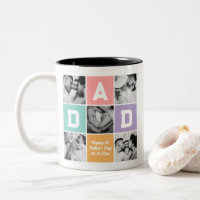 New Dad First Vatertag Familie Foto Grid