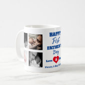 New Dad | FotoCollage Kaffeetasse (Vorderseite Links)