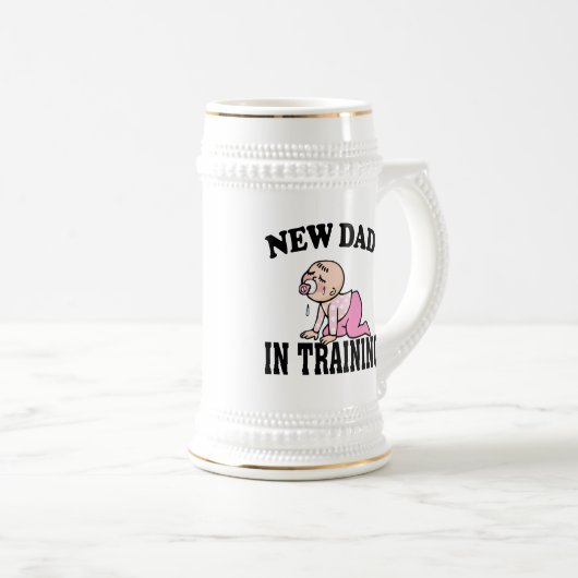 New Dad Girl Bierglas (VorderseiteRechts)