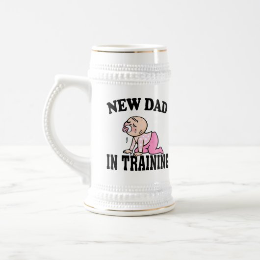 New Dad Girl Bierglas (Links)