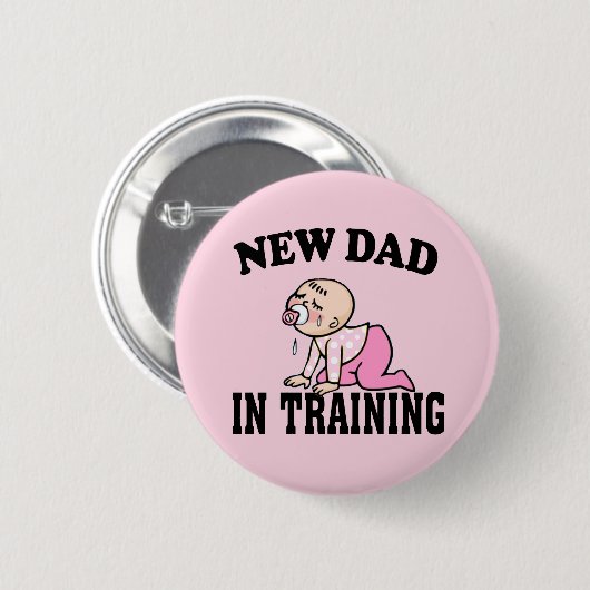 New Dad Girl Button (Vorne & Hinten)