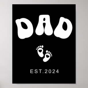 New Dad Junge Mutter Geschenke für Frauen Schwange Poster