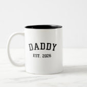 New Dad Mug Personalized Future Father Gift Zweifarbige Tasse (Links)