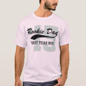 New Dad Rookie Erstes Jahr MVP Baseball T-Shirt (Vorderseite)