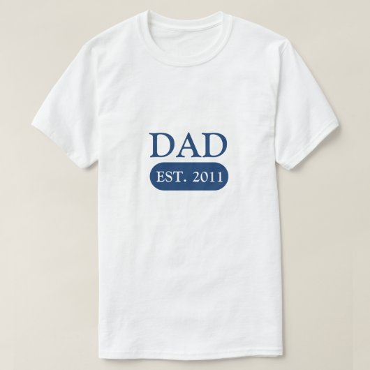 New Dad T - Shirt | Vorlage für das abgelaufene Ja (Design vorne)