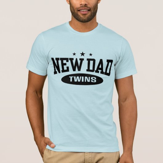 New Dad Twins T-Shirt (Vorderseite)