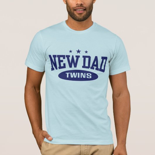 New Dad Twins T-Shirt (Vorderseite)