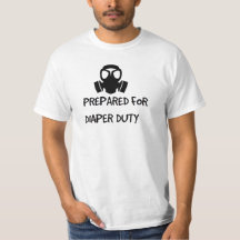 New Dad 'VORBEREITET FÜR DIAPER DUTY' FUNNY