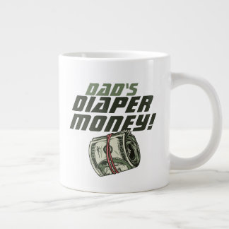 New Dad Weekend Golfer Dad's Diaper Money Cash Jumbo-Tasse