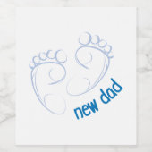New Dad Weinetikett (Einzelnes Label)